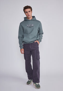 Pantalon Hombre Cargo Ajustable Gris Sioux